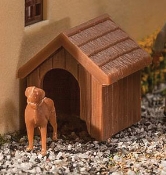 HO Scale - Dog and Kennel